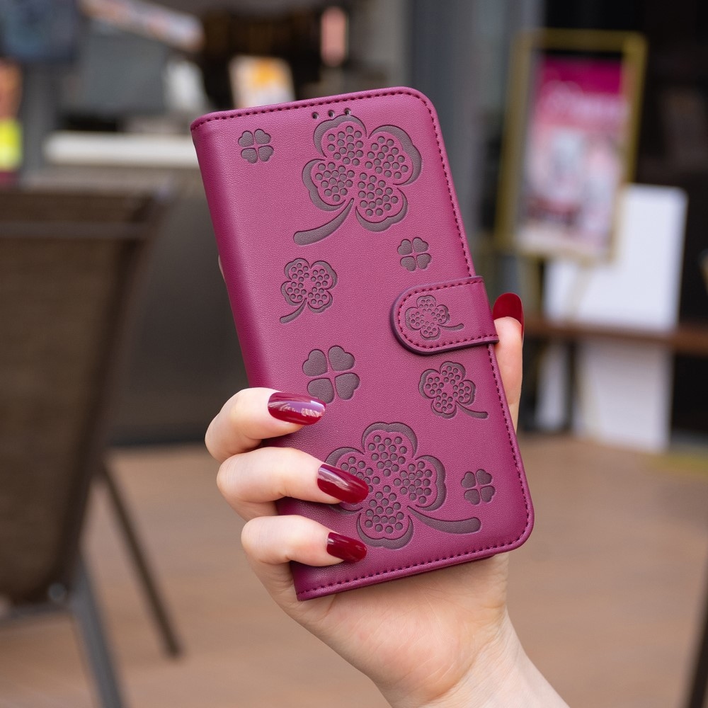 Clover knížkové pouzdro na Xiaomi Redmi 13 4G/Poco M6 4G - rose