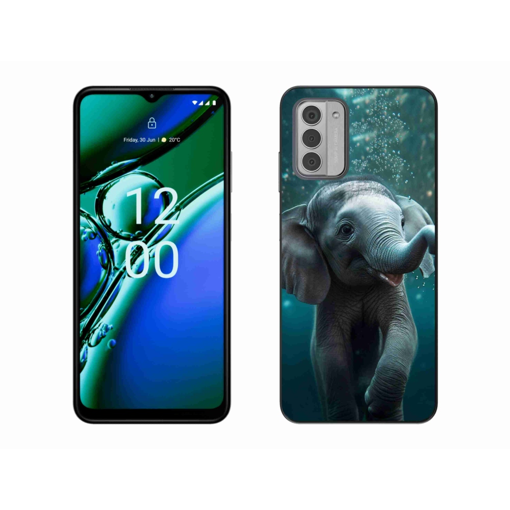 Gelový kryt mmCase na Nokia G42 - slůně pod vodou