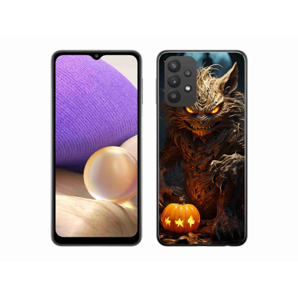 Gelový kryt mmCase na Samsung Galaxy A32 5G - halloweenská příšera