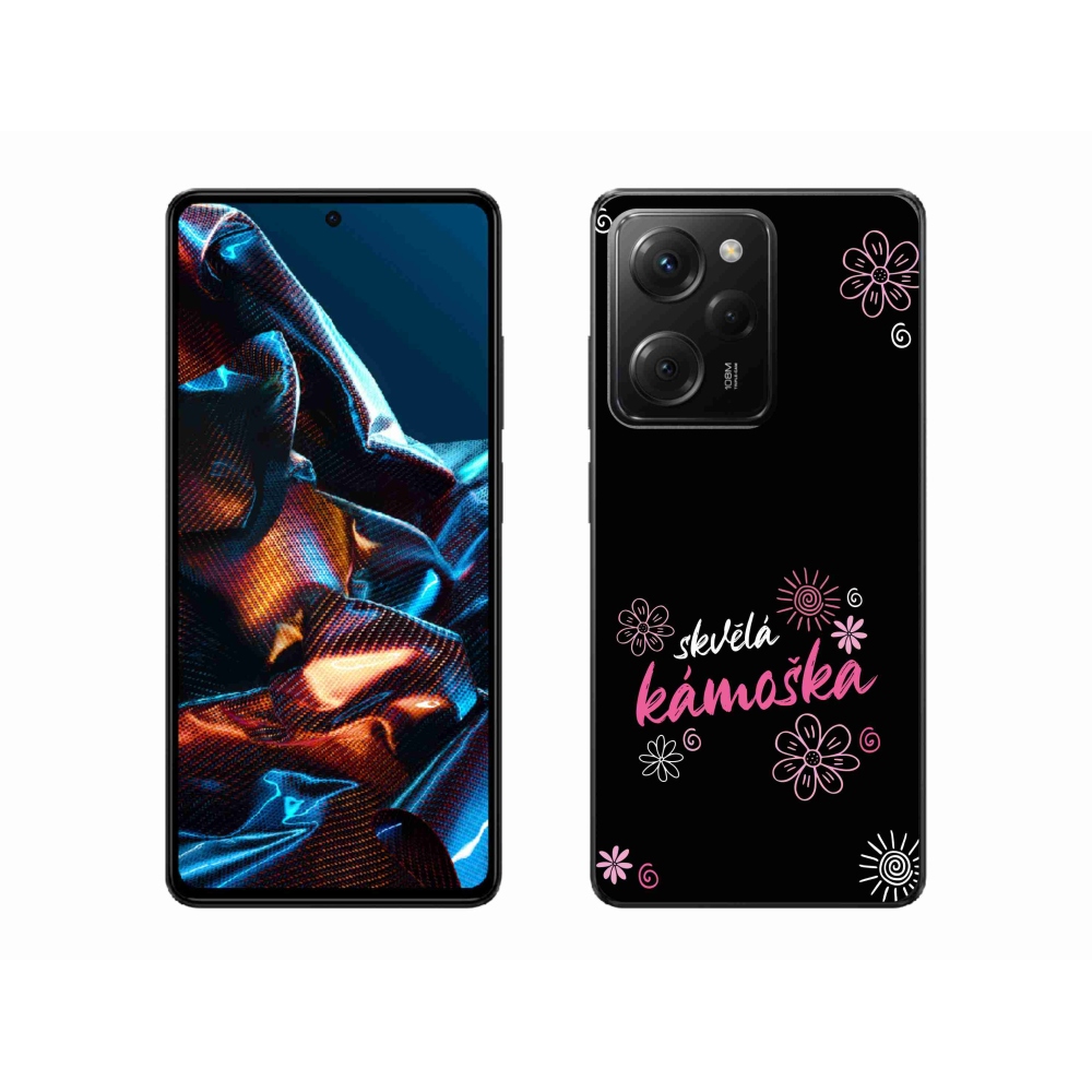Gelový kryt mmCase na Xiaomi Poco X5 Pro 5G - skvělá kámoška černé pozadí