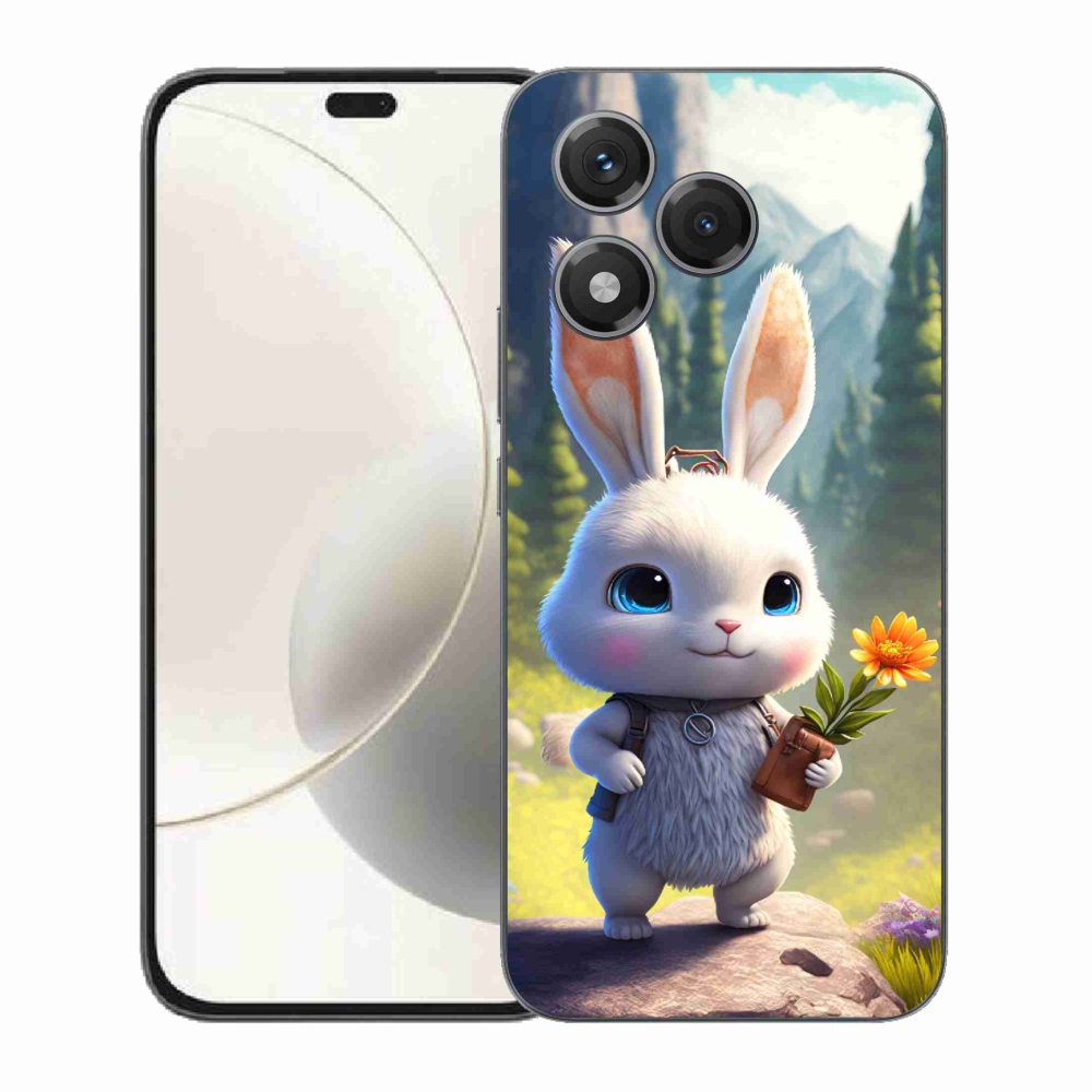 Gelový kryt mmCase na Honor 400 Lite - roztomilý králíček