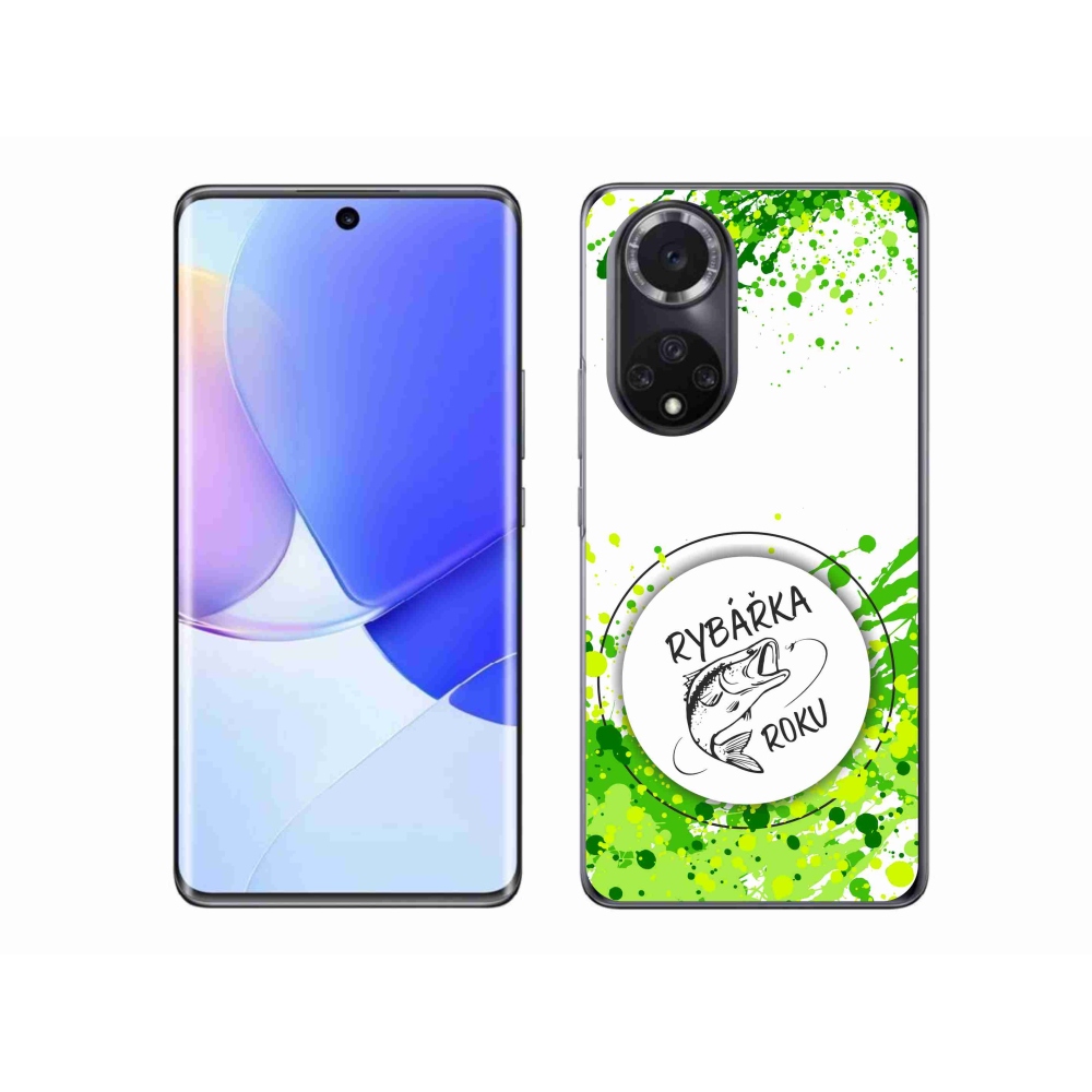 Gelový kryt mmCase na Huawei Nova 9 - rybářka roku bílé pozadí