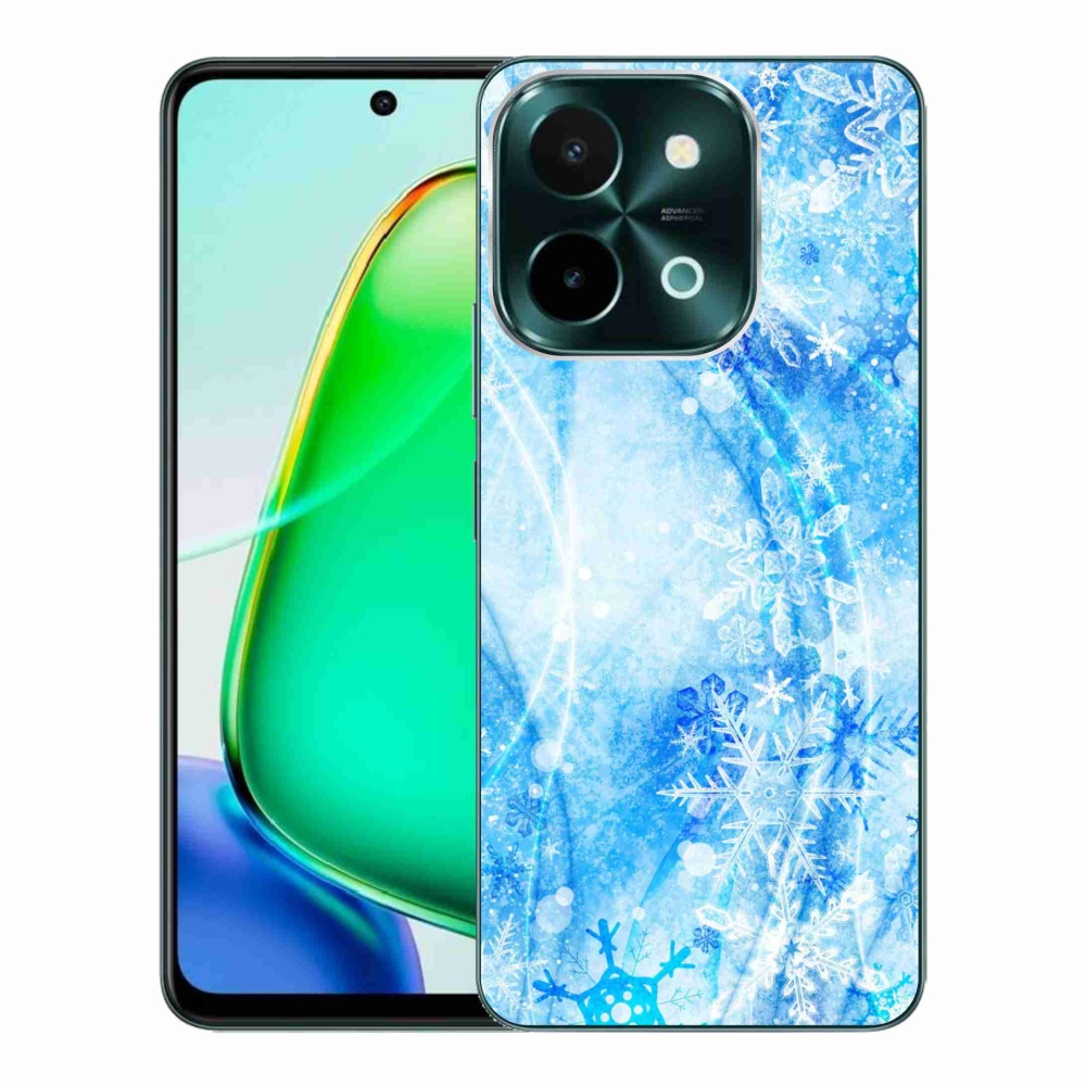 Gelový kryt mmCase na Vivo Y28 - sněhové vločky