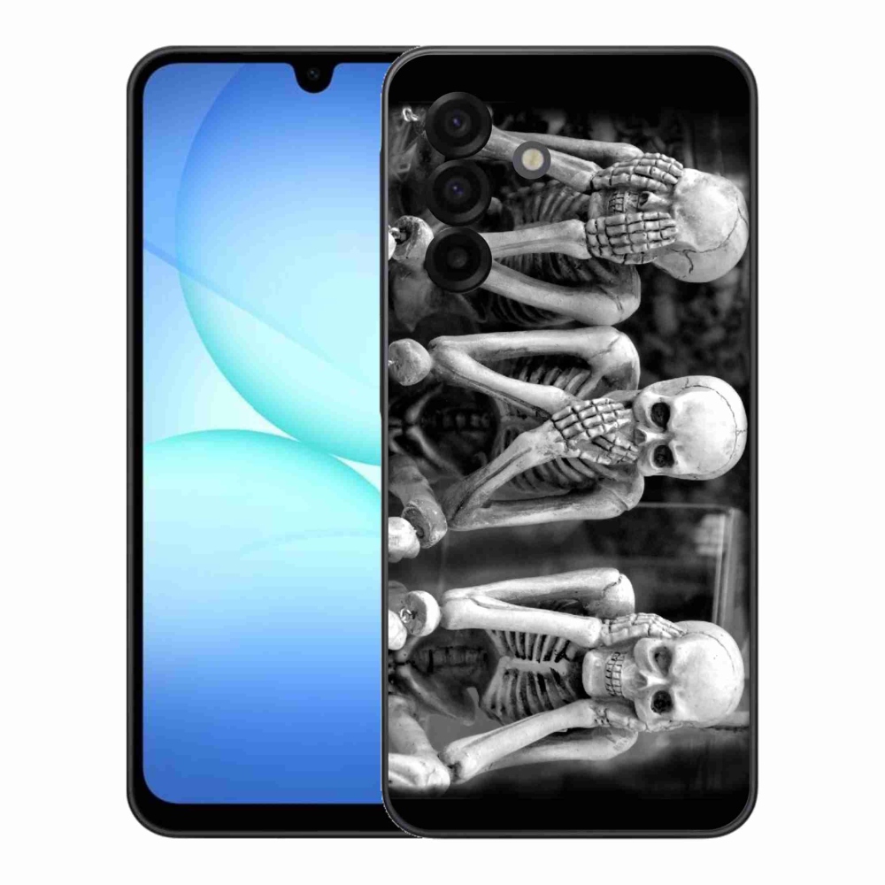 Gelový kryt mmCase na Samsung Galaxy A17 4G/5G - kostlivci