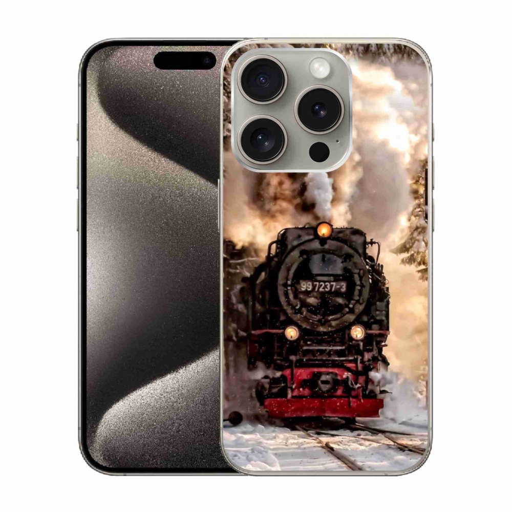 Gelový kryt mmCase na iPhone 15 Pro - vlak
