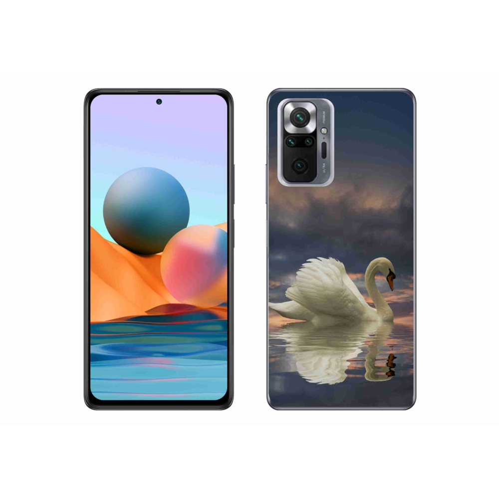 Gelový kryt mmCase na Xiaomi Redmi Note 10 Pro - labuť