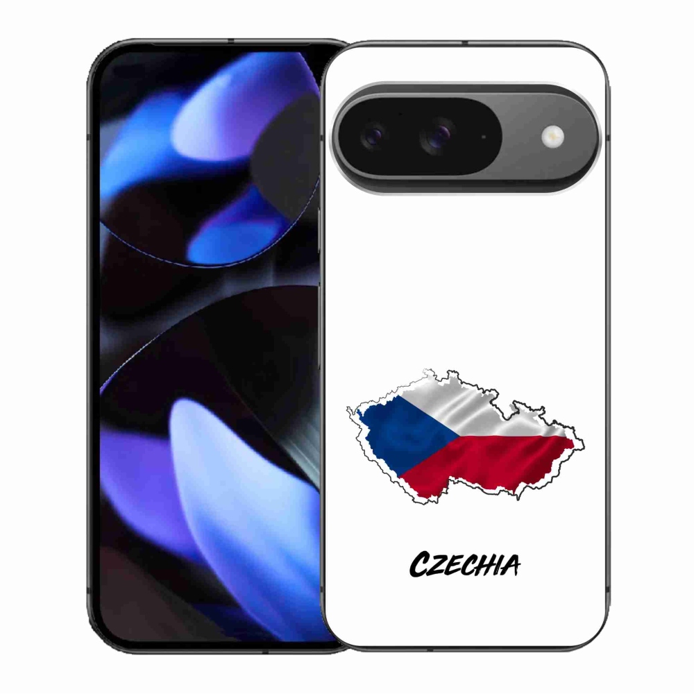 Gelový kryt mmCase na Google Pixel 9/9 Pro - Czechia bílé pozadí