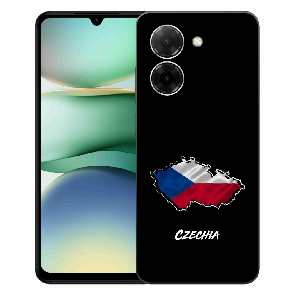 Gelový kryt mmCase na Xiaomi Redmi A5 (173.45x79.35x8.45mm) - Czechia černé pozadí