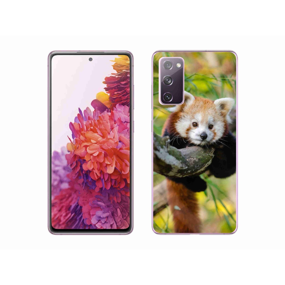 Gelový kryt mmCase na Samsung Galaxy S20 FE - panda červená