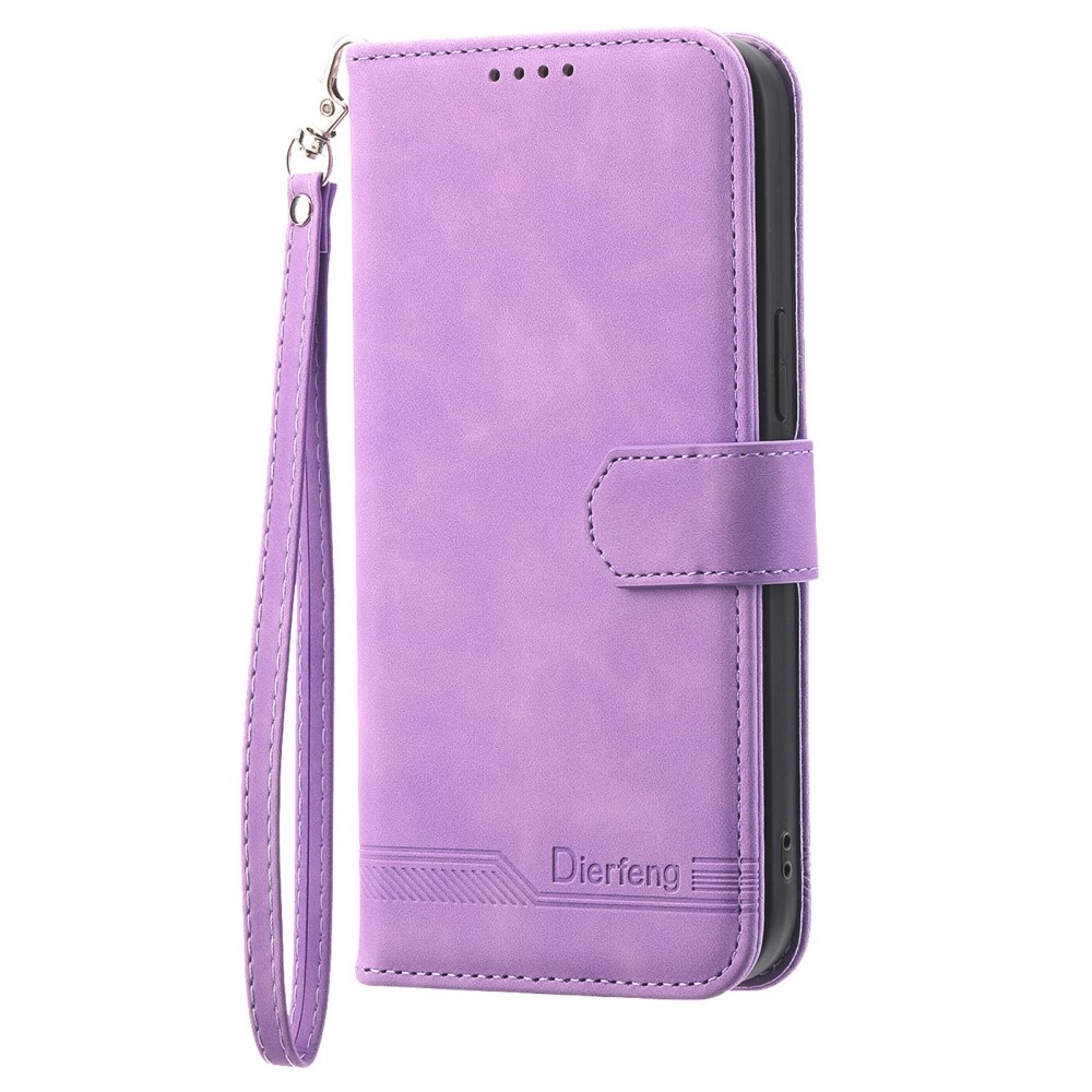 DIERFENG knížkové pouzdro na Xiaomi Redmi Note 14 - fialové