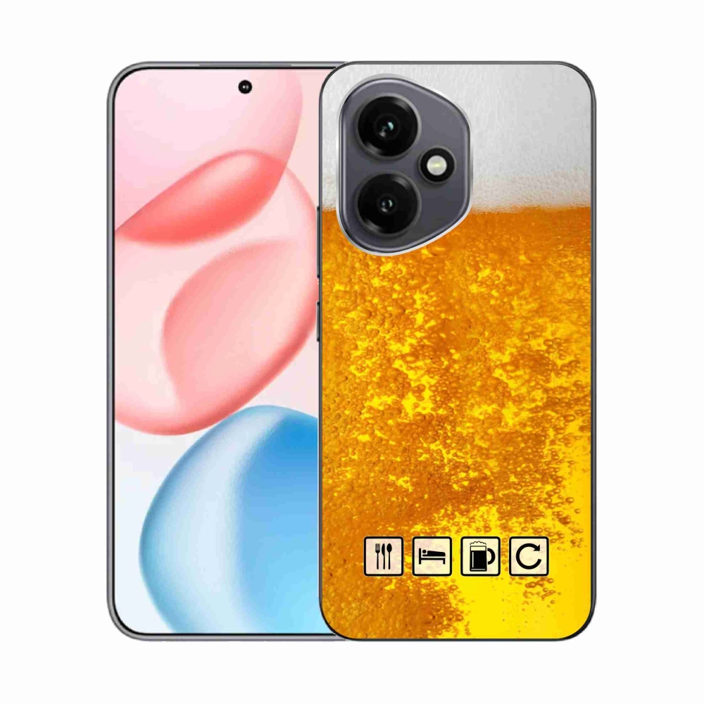 Gelový kryt mmCase na Honor 400 - pivní motiv 3