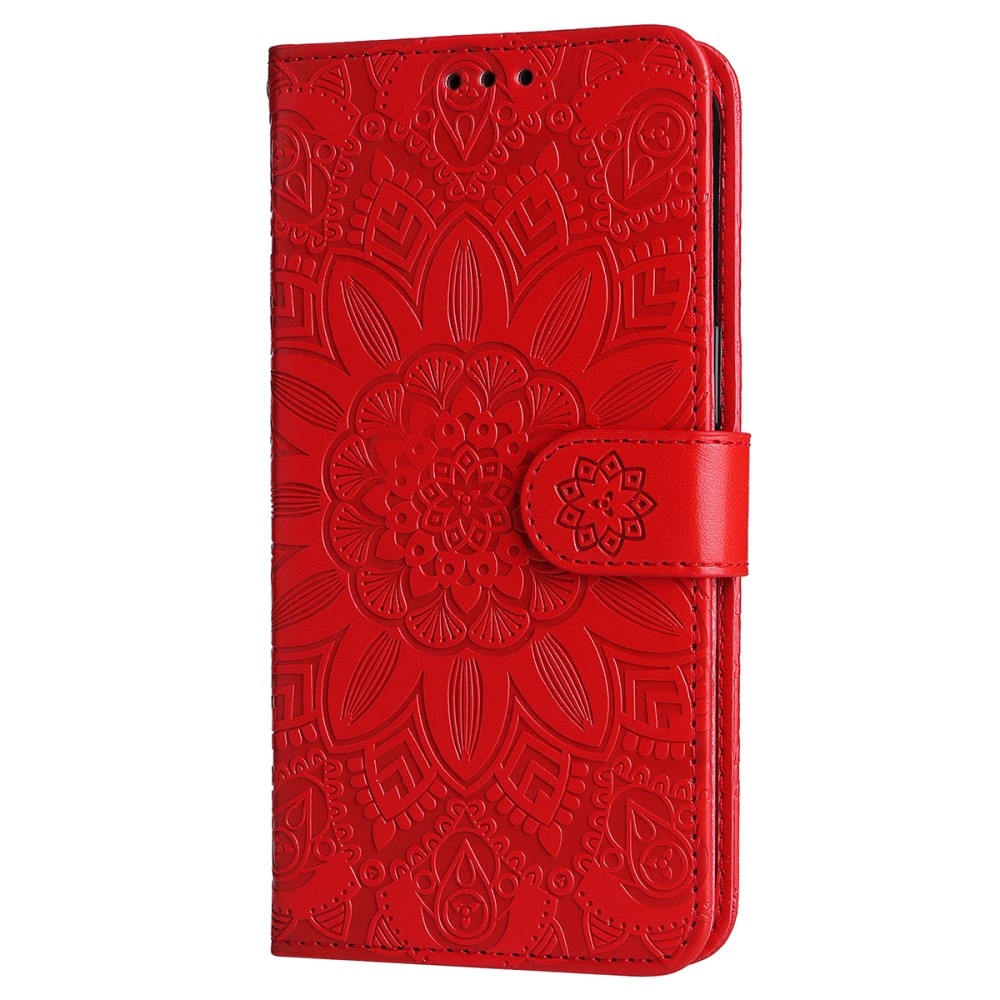 Sunflower knížkové pouzdro na Realme 14 Pro+ 5G - červené