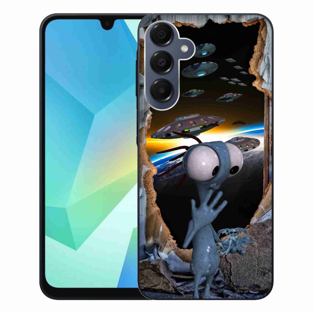 Gelový kryt mmCase na Samsung Galaxy A16 4G/5G - mimozemšťan