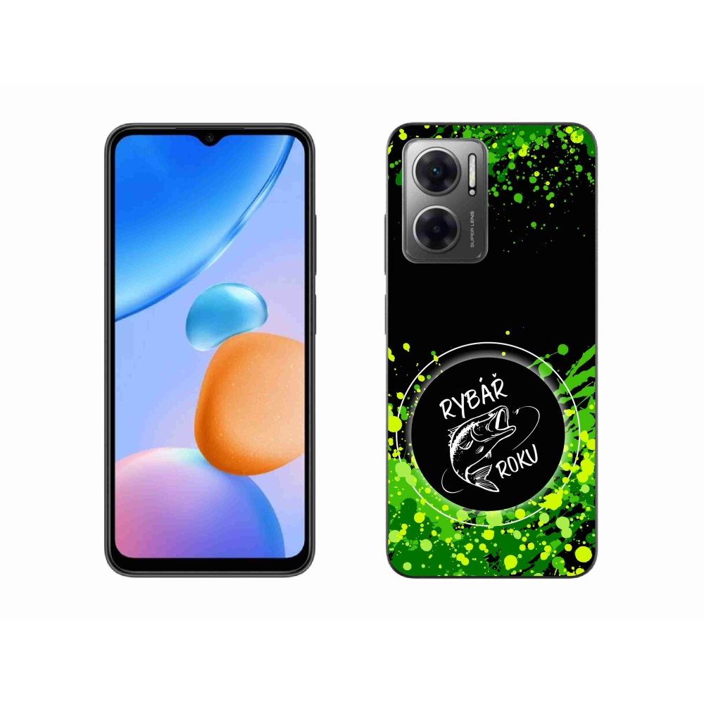 Gelový kryt mmCase na Xiaomi Redmi 10 5G - rybář roku černé pozadí