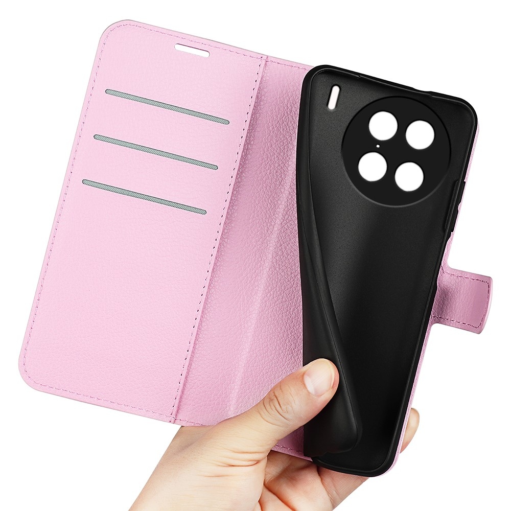Litchi knížkové pouzdro na Vivo X90 Pro - růžové