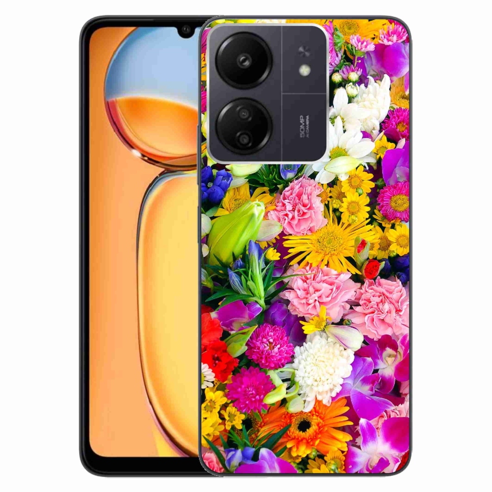 Gelový kryt mmCase na Xiaomi Poco C65/Redmi 13C - květiny 12