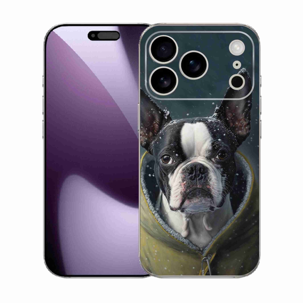 Gelový kryt mmCase na iPhone 17 Pro - buldoček