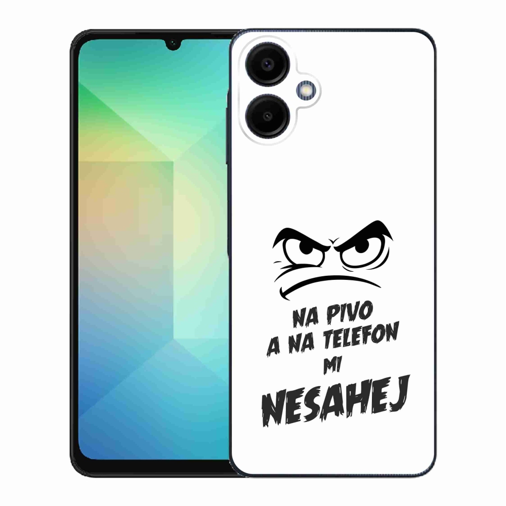 Gelový kryt mmCase na Samsung Galaxy A06 4G - pivní motiv 2 bílé pozadí