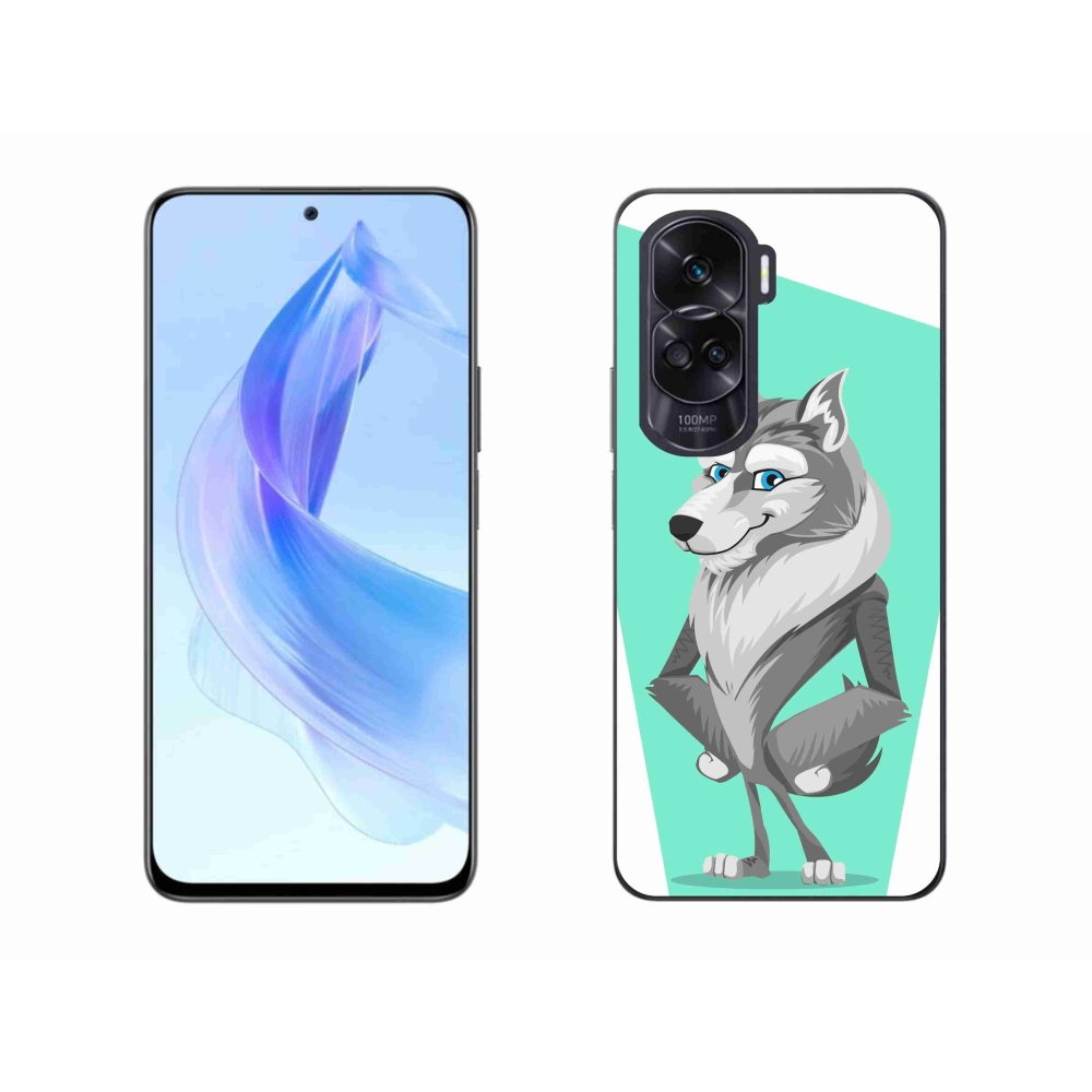 Gelový kryt mmCase na Honor 90 Lite - kreslený vlk