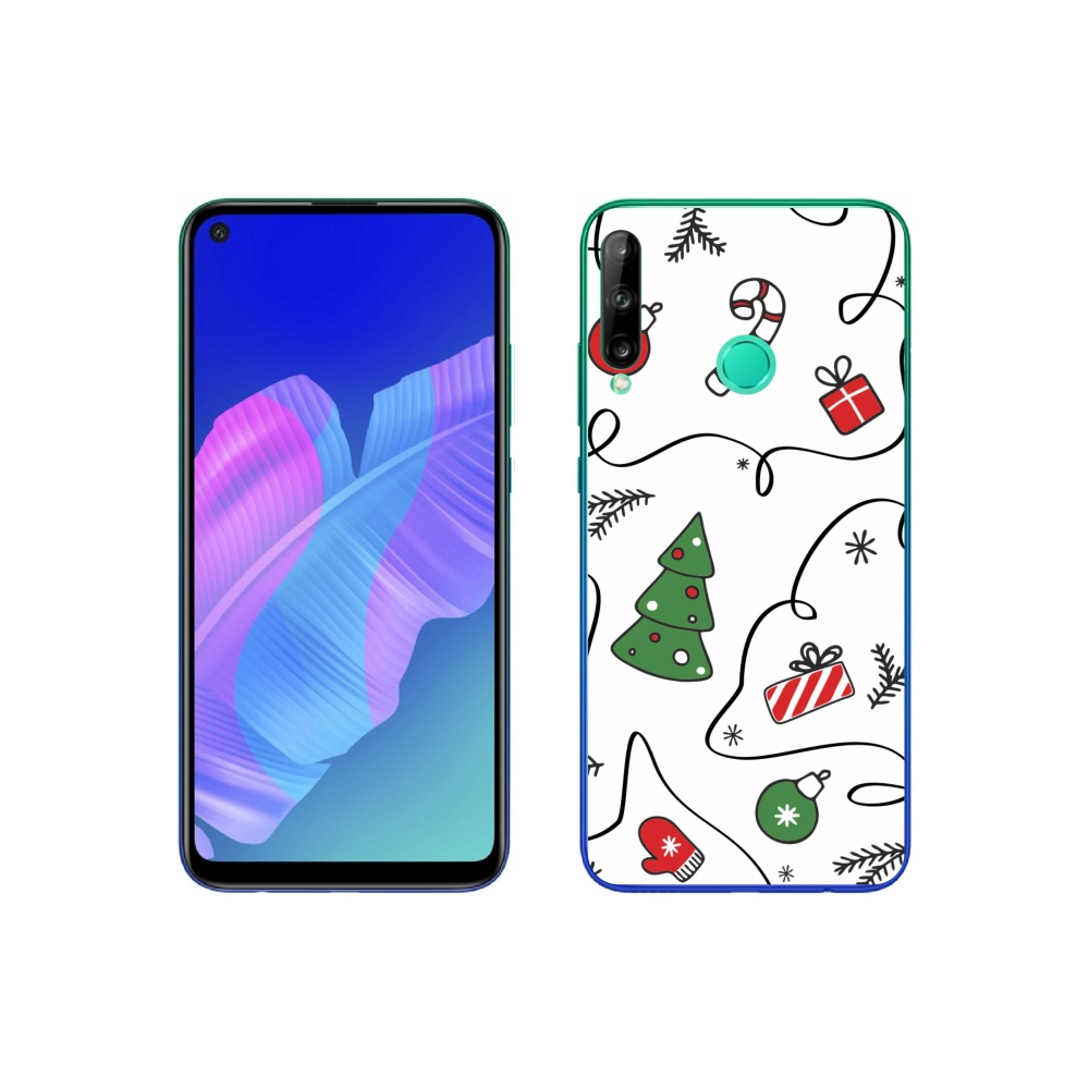 Gelový kryt mmCase na Huawei P40 Lite E - vánoční motivy