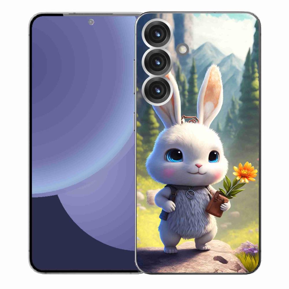 Gelový kryt mmCase na Samsung Galaxy S25+ - roztomilý králíček