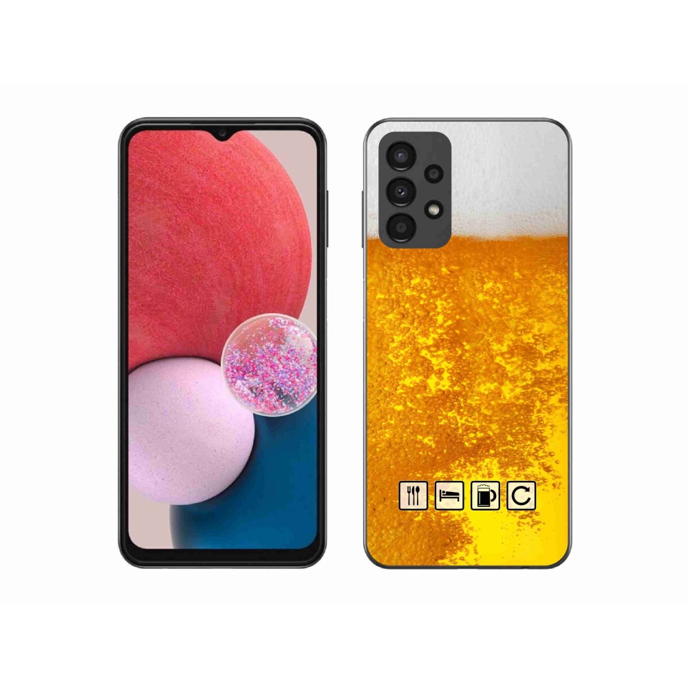 Gelový kryt mmCase na Samsung Galaxy A13 4G - pivní motiv 3