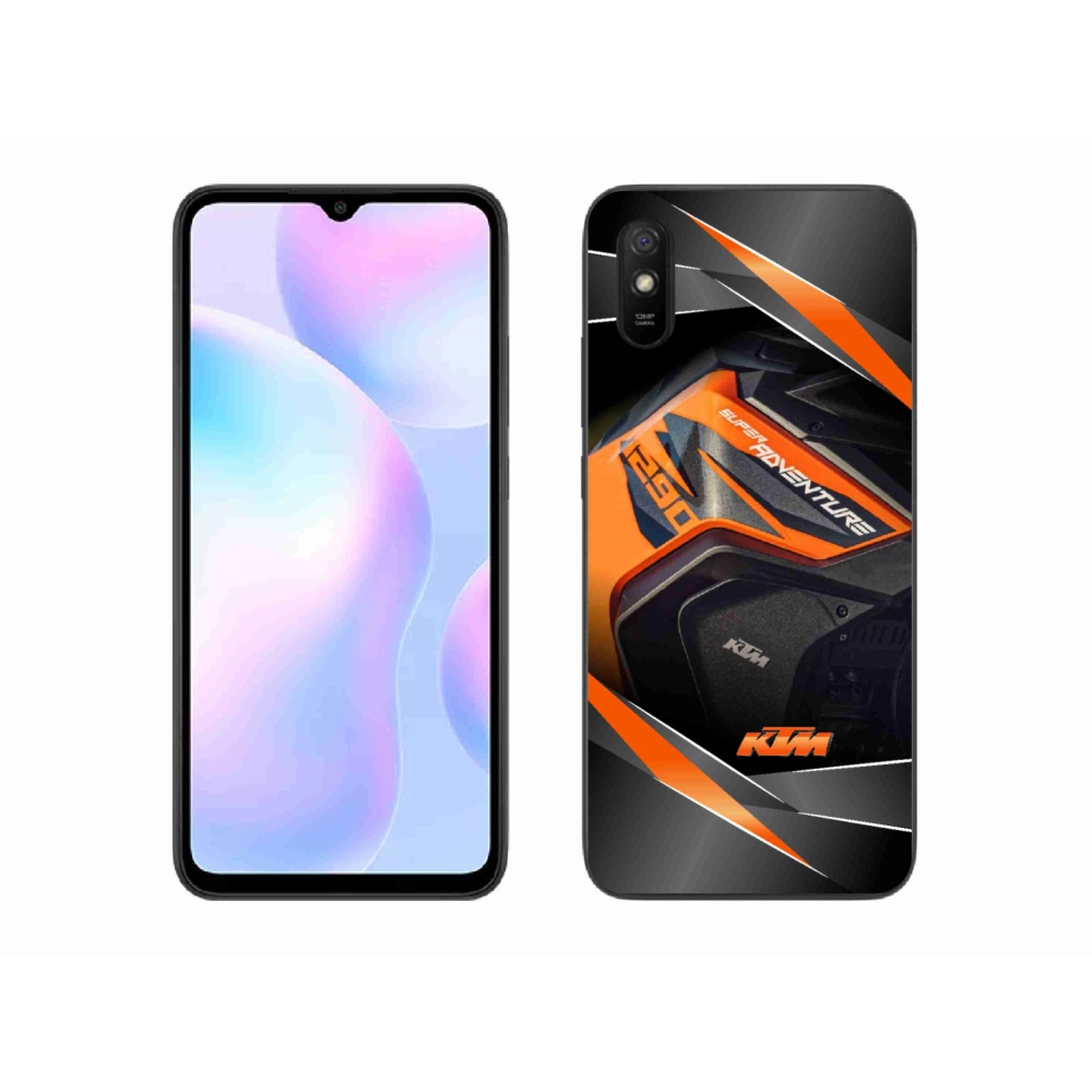 Gelový kryt mmCase na Xiaomi Redmi 9A - motorka ktm