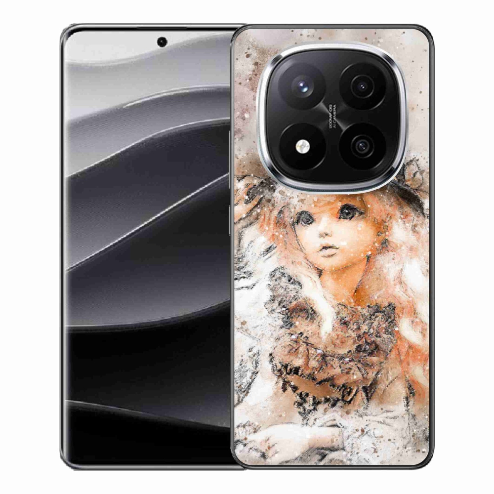 Gelový kryt mmCase na Xiaomi Redmi Note 14 Pro+ 5G - holčička s kloboukem