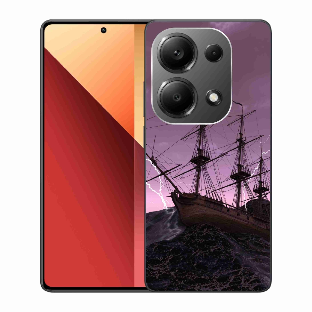 Gelový kryt mmCase na Xiaomi Redmi Note 13 Pro 4G/Poco M6 Pro - loď v bouři