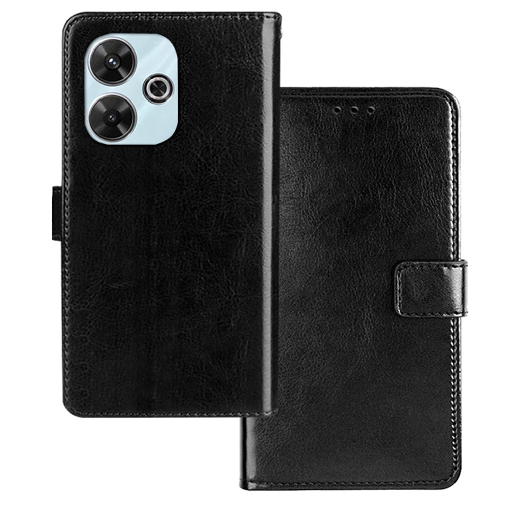 IDEWEI knížkové pouzdro na Xiaomi Redmi 13 4G/Poco M6 4G - černé