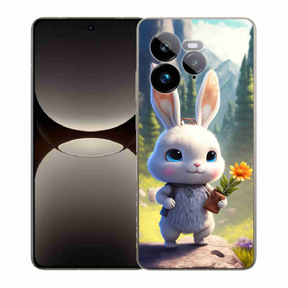 Gelový kryt mmCase na Realme GT 7 Pro 5G - roztomilý králíček