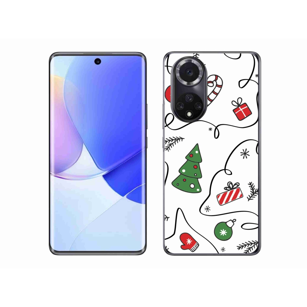 Gelový kryt mmCase na Huawei Nova 9 - vánoční motivy