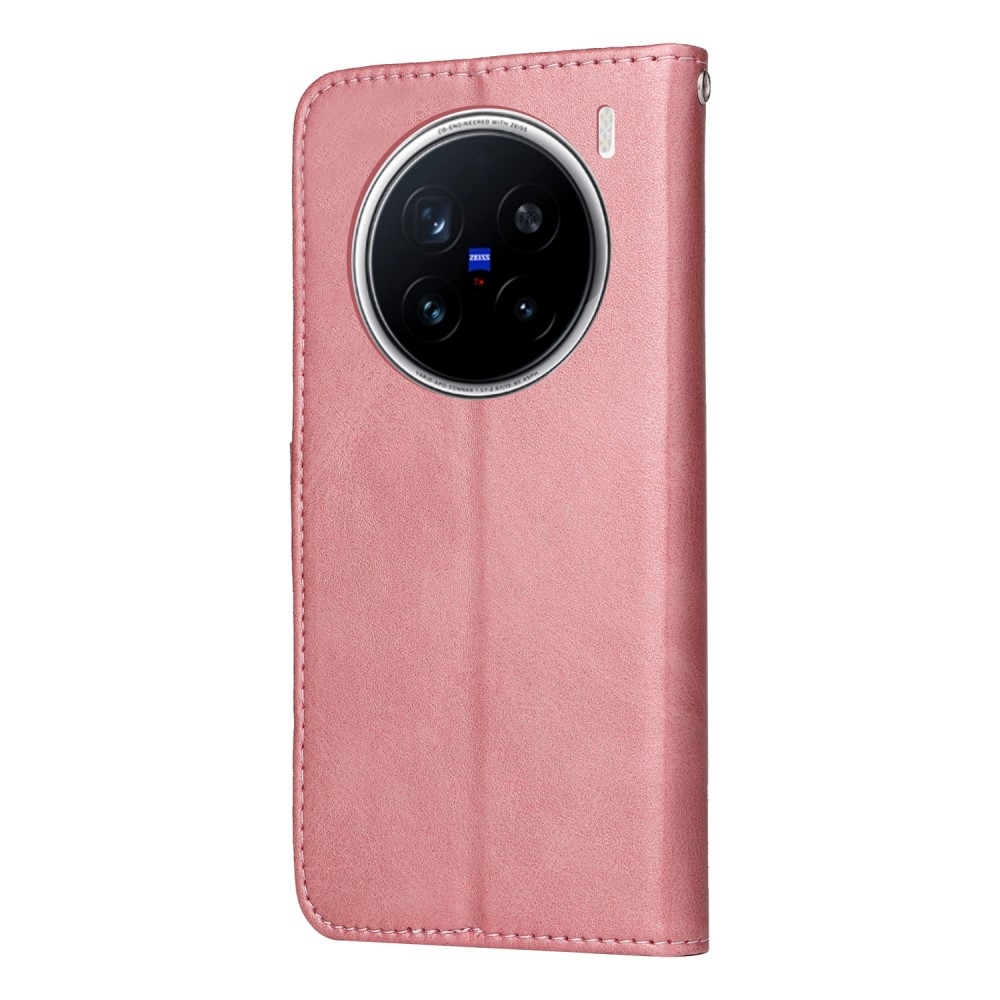 Feel knížkové pouzdro na Vivo X200 Pro 5G - růžové