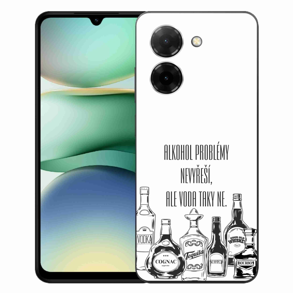 Gelový kryt mmCase na Xiaomi Redmi A5 (173.45x79.35x8.45mm) - vtipný text bílé pozadí
