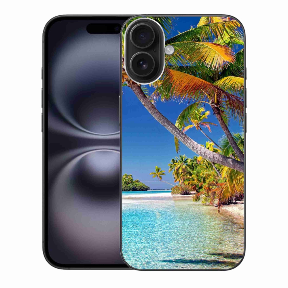 Gelový obal mmCase na iPhone 16 Plus - mořská pláž