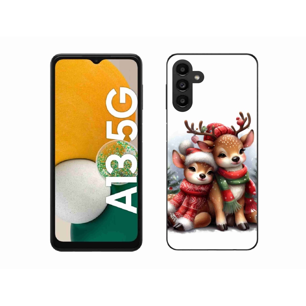 Gelový kryt mmCase na Samsung Galaxy A13 5G - vánoční sobi