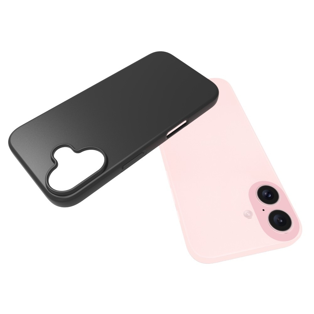 Černý gelový obal na iPhone 16 Plus