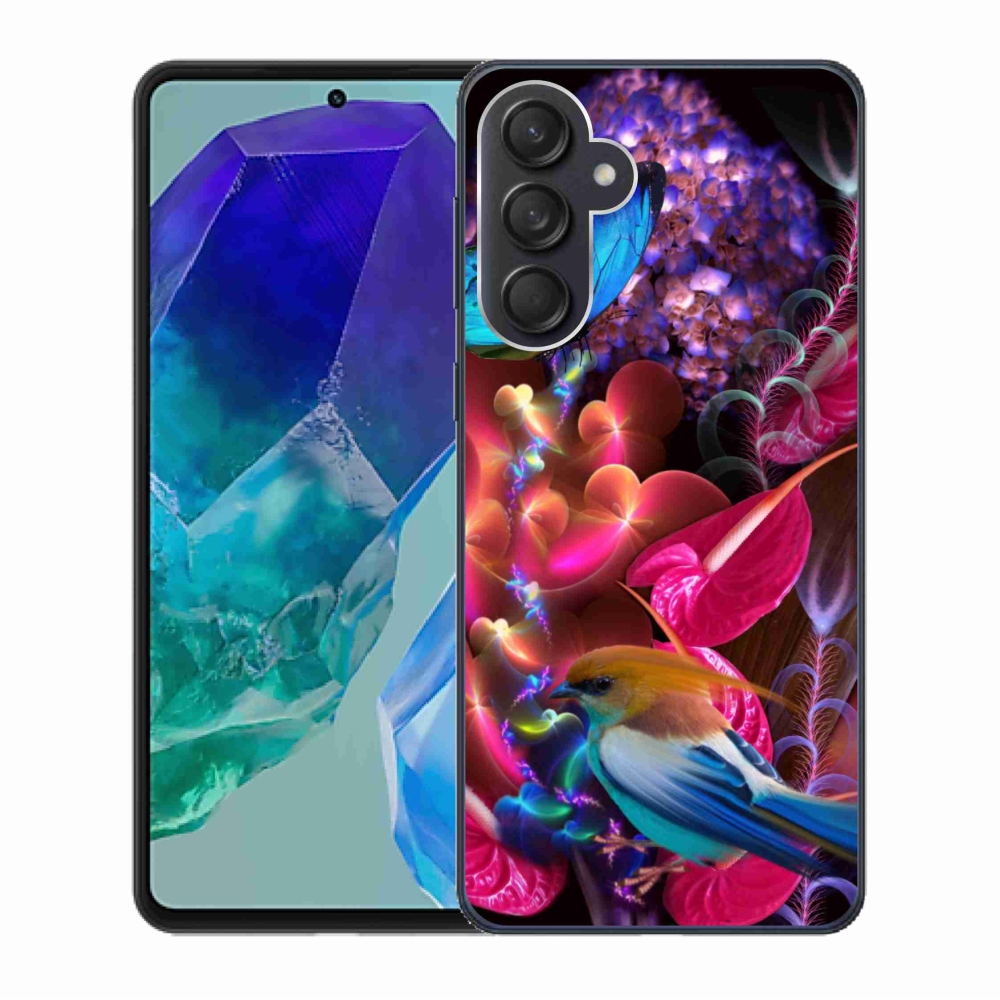 Gelový kryt mmCase na Samsung Galaxy M55 5G - barevné květiny