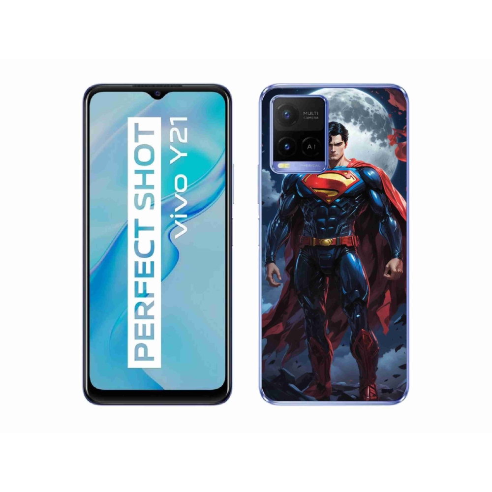 Gelový kryt mmCase na Vivo Y21/Y21s/Y33s - superman