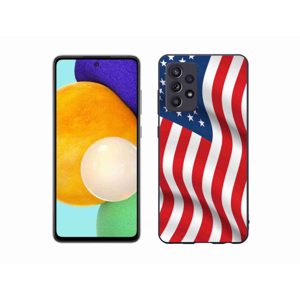 Gelový kryt mmCase na mobil Samsung Galaxy A52/A52 5G - USA vlajka