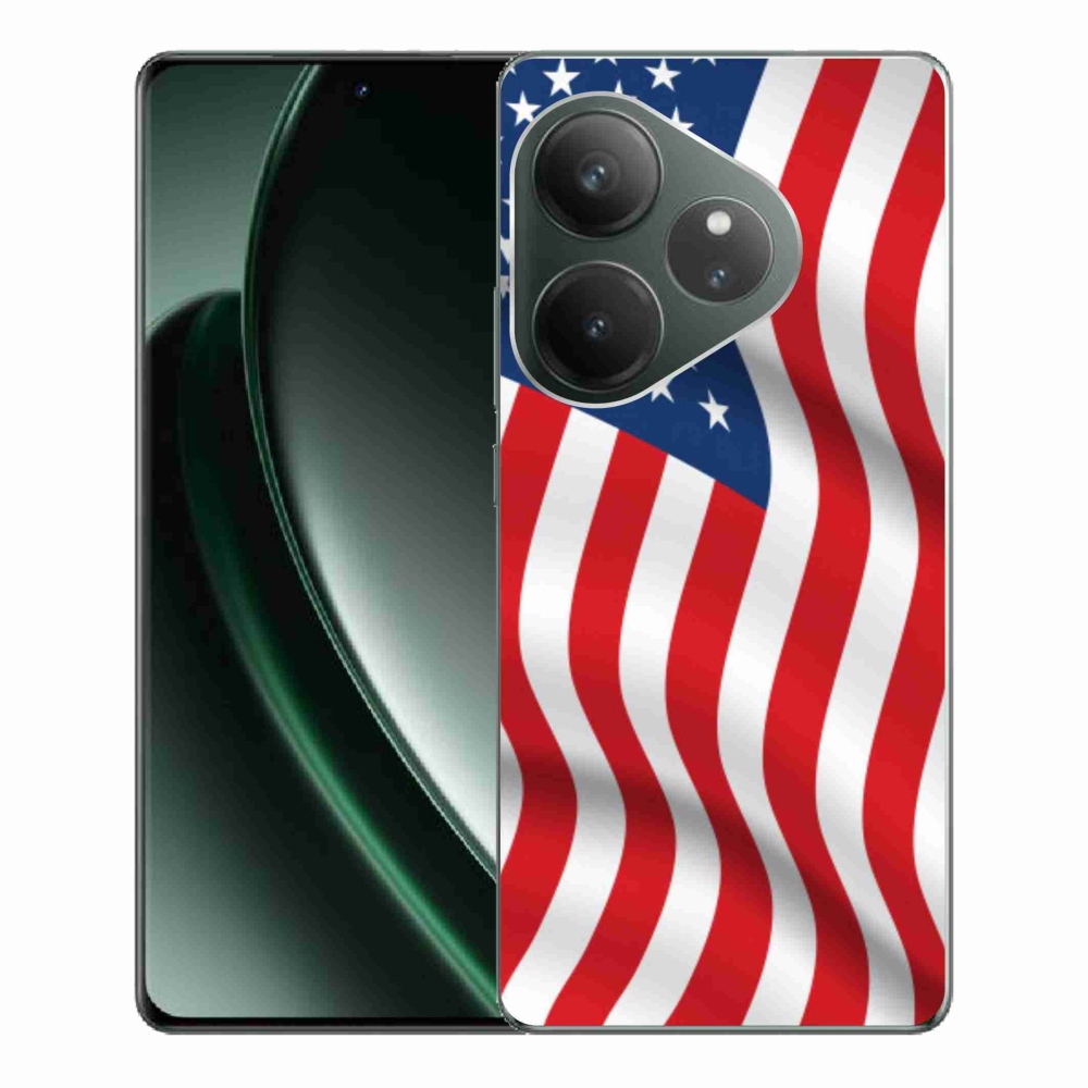 Gelový kryt mmCase na Realme GT 6 5G/GT 6T 5G - USA vlajka