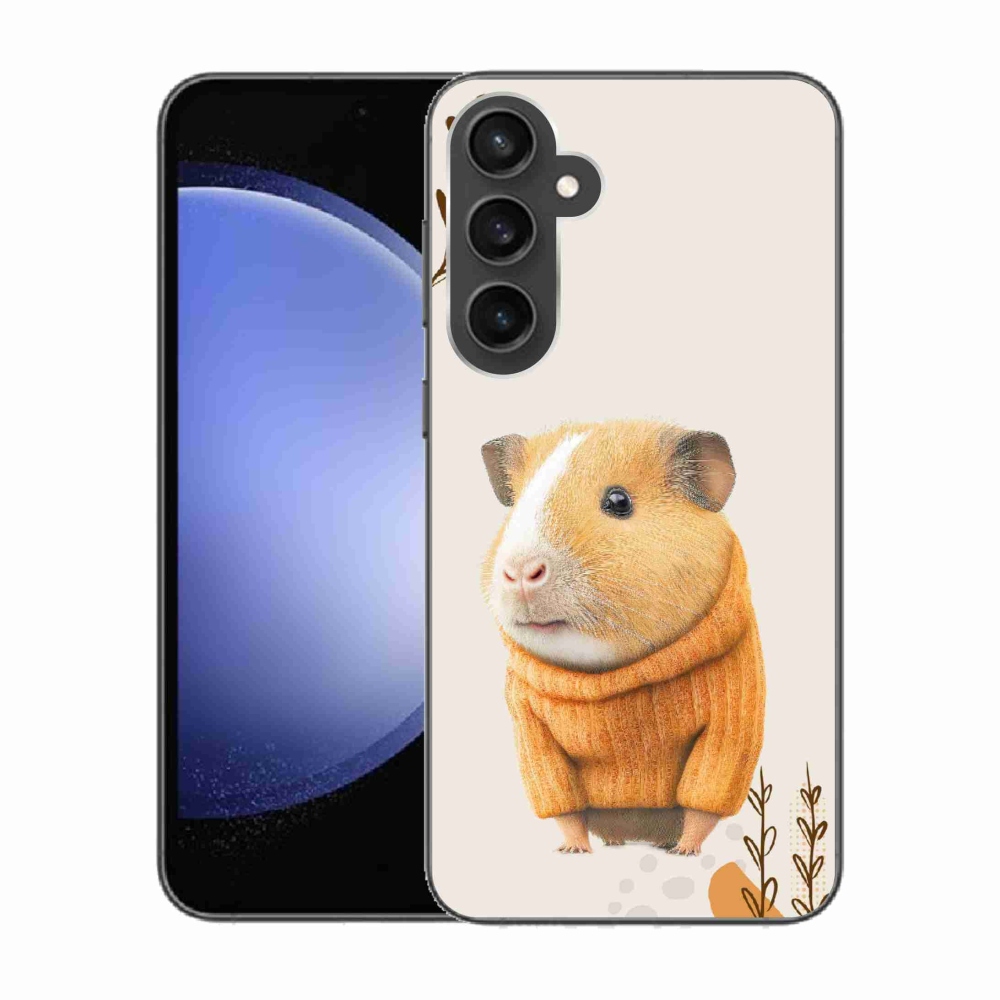 Gelový kryt mmCase na Samsung Galaxy S23 FE - morče ve svetru