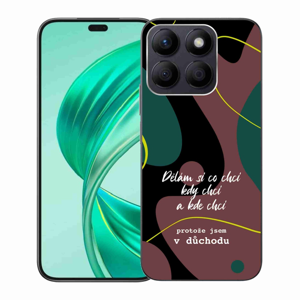 Gelový kryt mmCase na Honor X8b - vtipný text 10 černé pozadí