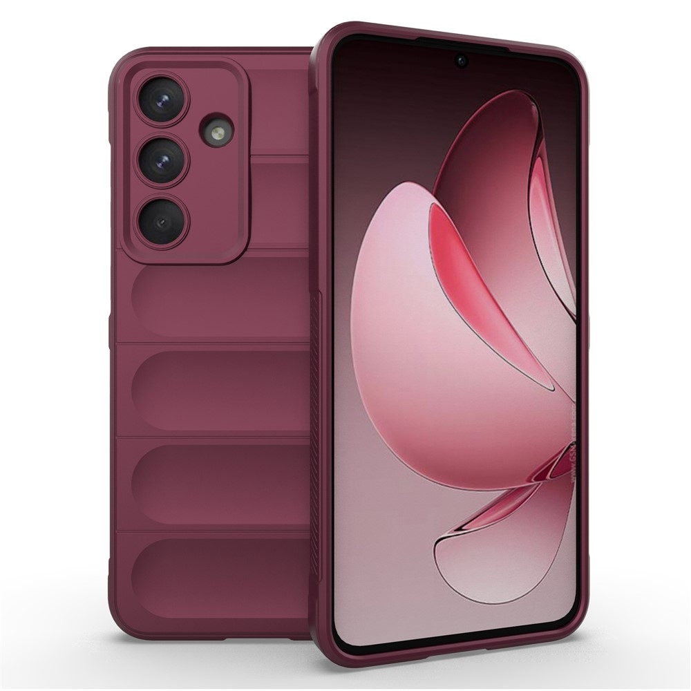 Rugg odolný gelový obal na Samsung Galaxy S25 FE - vínový