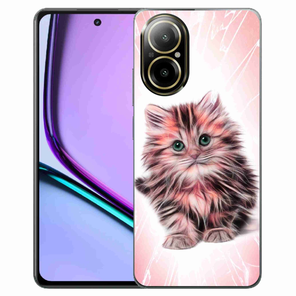 Gelový kryt mmCase na Realme C67 - roztomilé kotě