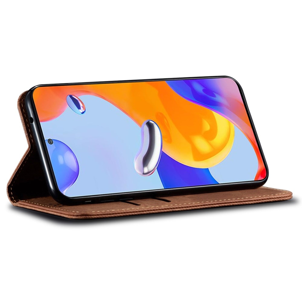 Jeanse knížkové pouzdro na Xiaomi 15 Ultra - hnědé