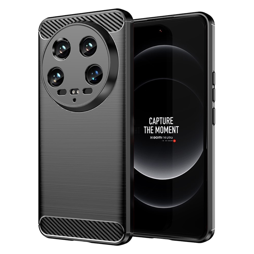Carbon odolný gelový obal na Xiaomi 14 Ultra - černý