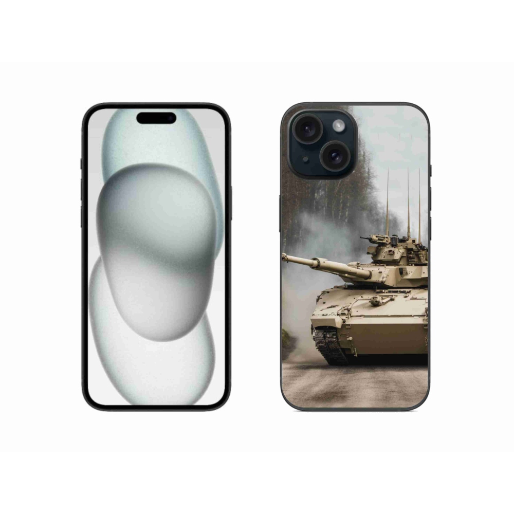 Gelový kryt mmCase na iPhone 15 - tank 1