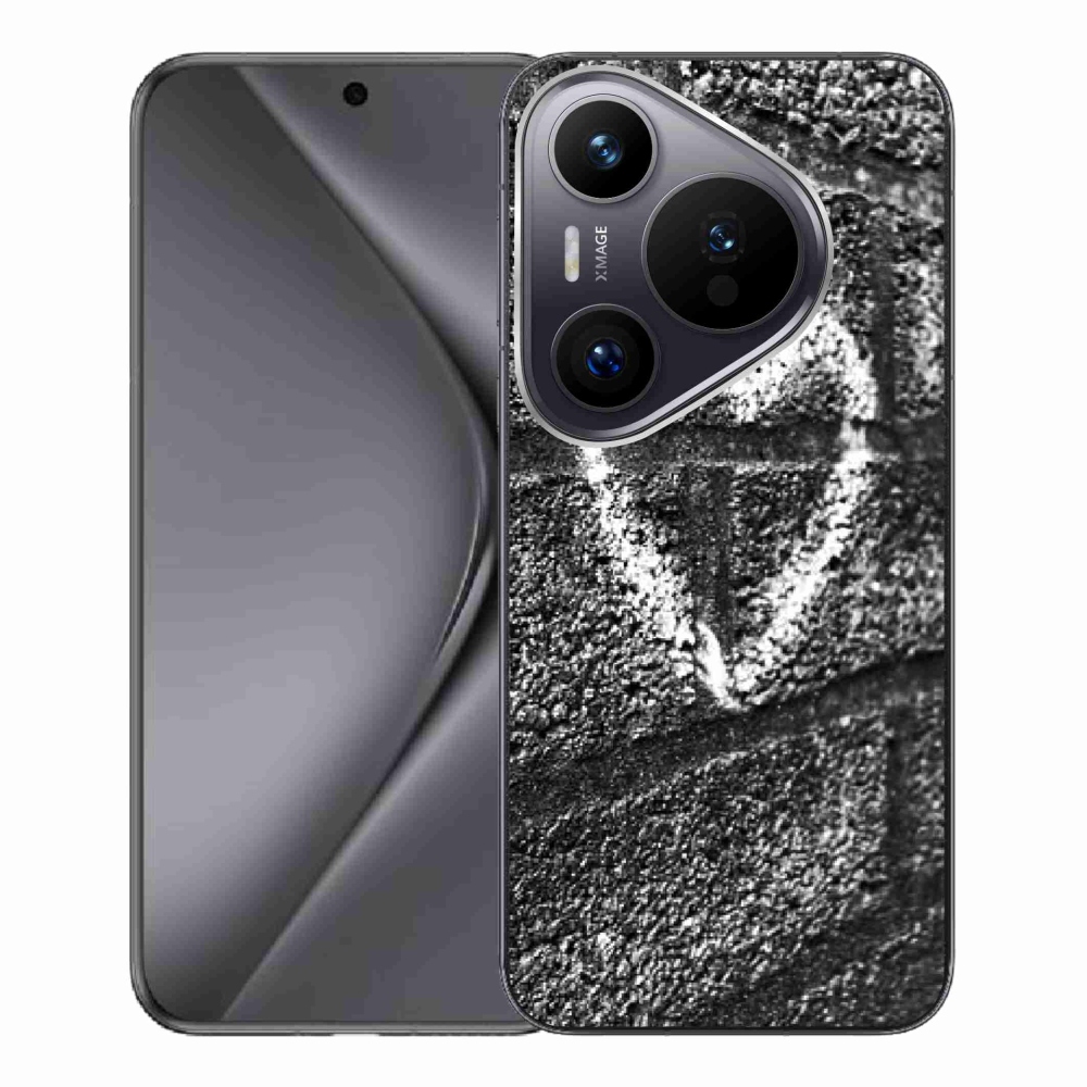 Gelový kryt mmCase na Huawei Pura 70 Pro - srdce na zdi