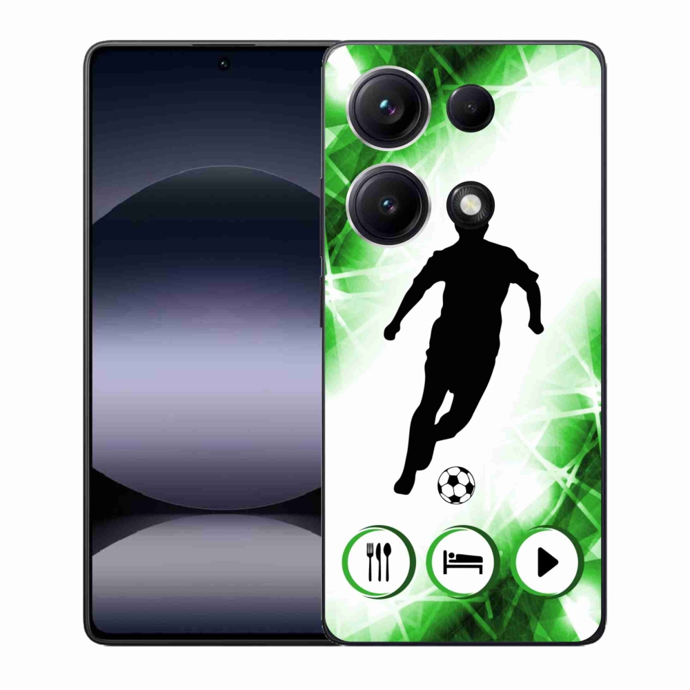 Gelový kryt mmCase na Xiaomi Redmi Note 14S - fotbalista